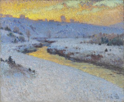 Stream in Winter by Marc Aurele de Roy Suzor Cote